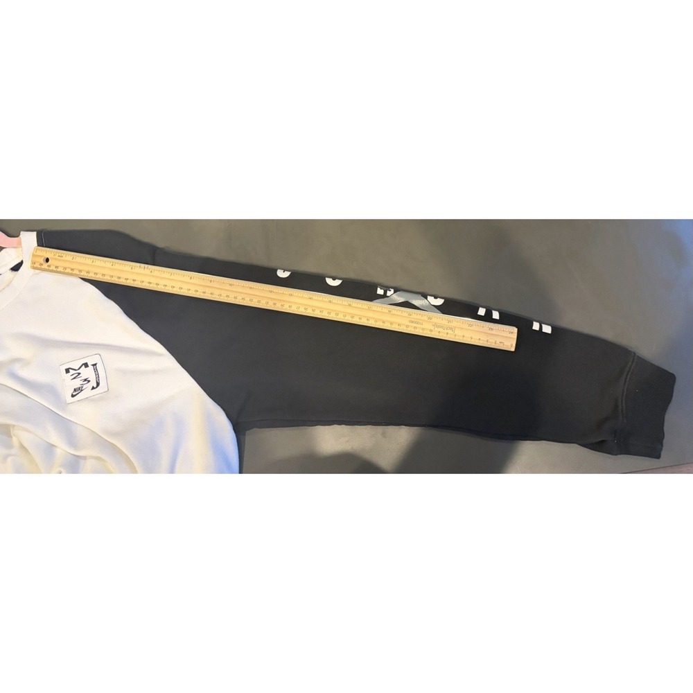 Nike Air Jordan 23 Engineered Men XL White Black Raglan Crewneck Sweatshirt - Picture 10 of 11